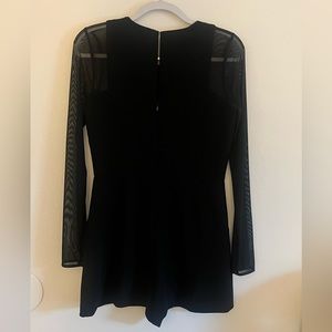 BCBGENERATION | SHEER LONGSLEEVE ROMPER